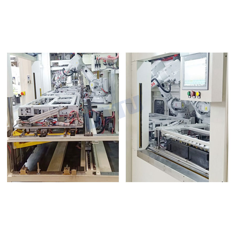 “一鍵式換模”全息保護(hù)通用流水線型門板機(jī)器人超聲波焊接與熱鉚混合設(shè)備